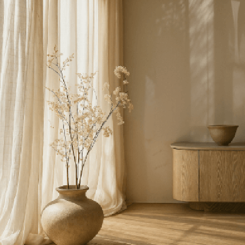 Incorporar biombos, estanterías abiertas o cortinas para dividir sin cerrar
